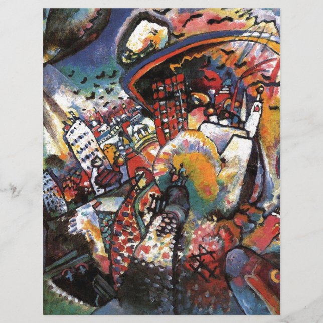 Kandinsky Moskou I Cityscape Abstract schilderen (Voorkant)