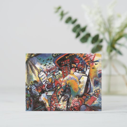 Kandinsky Moskou I Cityscape Abstract schilderen Briefkaart (Staand voorkant)