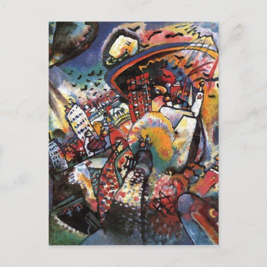 Kandinsky Moskou I Cityscape Abstract schilderen Briefkaart (Voorkant)