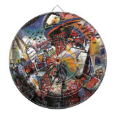 Kandinsky Moskou I Cityscape Abstract schilderen Dartbord (Voorkant)
