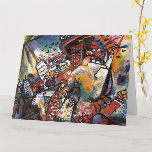 Kandinsky Moskou I Cityscape Abstract schilderen Kaart (Gele Bloem)
