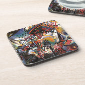 Kandinsky Moskou I Cityscape Abstract schilderen Onderzetter (Linkerzijde)