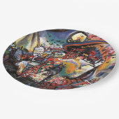 Kandinsky Moskou I Cityscape Abstract schilderen Papieren Bordje (Gekanteld)