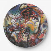 Kandinsky Moskou I Cityscape Abstract schilderen Papieren Bordje (Voorkant)