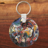 Kandinsky Moskou I Cityscape Abstract schilderen Sleutelhanger (Voorkant)