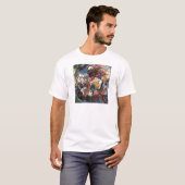Kandinsky Moskou I Cityscape Abstract schilderen T-shirt (Voorkant volledig)