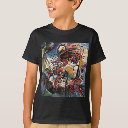 Kandinsky Moskou I Cityscape Abstract schilderen T-shirt (Voorkant)