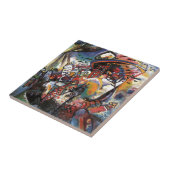 Kandinsky Moskou I Cityscape Abstract schilderen Tegeltje (Zijkant)