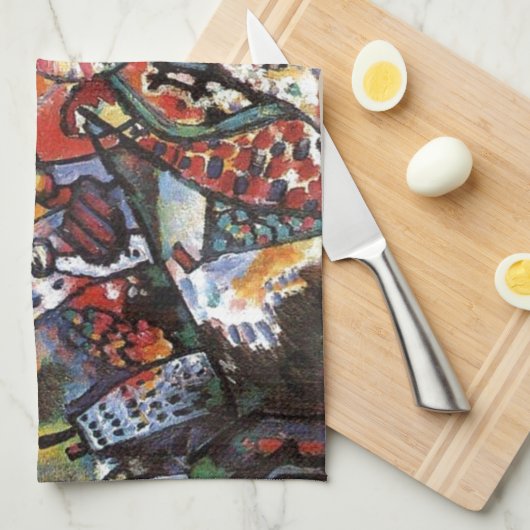 Kandinsky Moskou I Cityscape Abstract schilderen Theedoek (Quarter Fold)
