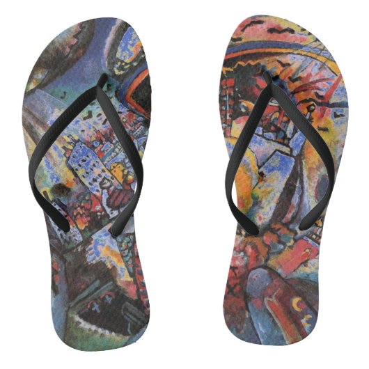 Kandinsky Moskou I Cityscape Abstracte Art Teenslippers (Voetbed)