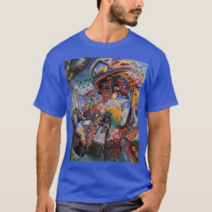 Kandinsky Moskou I Cityscape Abstracte Deep Royal T-shirt