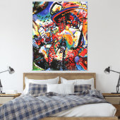 Kandinsky - Moskou I, kleurrijk cityscape Canvas Afdruk (Insitu (Slaapkamer))