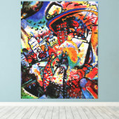 Kandinsky - Moskou I, kleurrijk cityscape Canvas Afdruk (Insitu (Houten vloer))