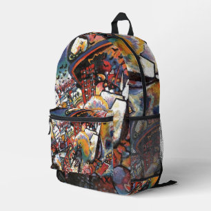 Kandinsky Moskou I Stadsgezicht Abstracte Kunst Bedrukte Rugzak