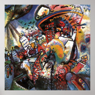 Kandinsky Moskou I Stadsgezicht Abstracte Kunst Poster