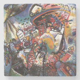 Kandinsky Moskou I Stadsgezicht Abstracte Kunst Stenen Onderzetter
