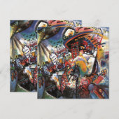 Kandinsky Moskou I Stadsgezicht Abstracte Zwarte K (Voorkant / Achterkant)