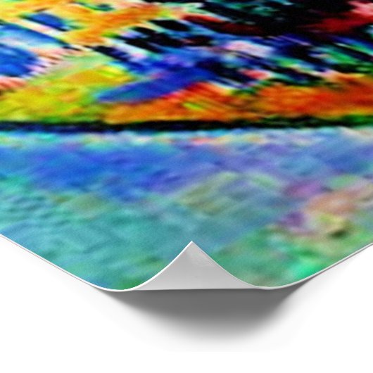 Kandinsky - Moskou, Zubovskaya Square, Study Poster (Hoek)