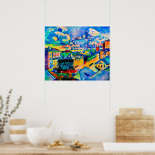 Kandinsky - Moskou, Zubovskaya Square, Study Poster (Keuken)