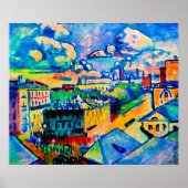 Kandinsky - Moskou, Zubovskaya Square, Study Poster (Voorkant)