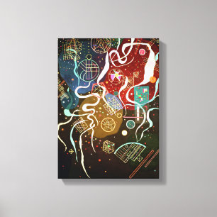 Kandinsky Movement I Canvas Afdruk