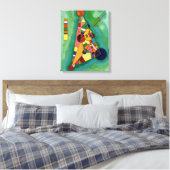 Kandinsky - Multicolored driehoek Canvas Afdruk (Insitu (Slaapkamer))