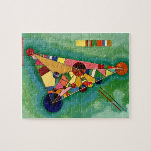 Kandinsky - Multicolored driehoek Legpuzzel (Horizontaal)