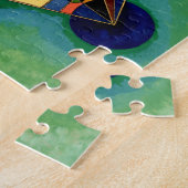 Kandinsky - Multicolored driehoek Legpuzzel (Zijkant)