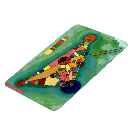 Kandinsky - Multicolored driehoek Magneet (Linkerzijde)