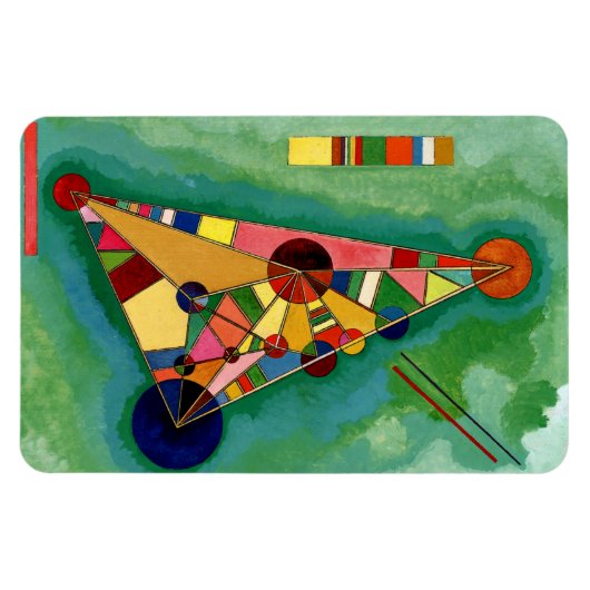 Kandinsky - Multicolored driehoek Magneet (Horizontaal)