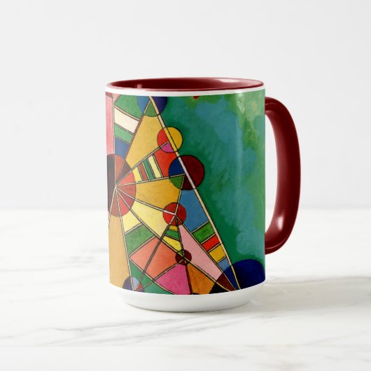 Kandinsky - Multicolored driehoek Mok (Voorkant rechts)