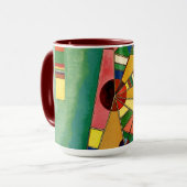 Kandinsky - Multicolored driehoek Mok (Voorkant links)