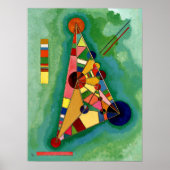 Kandinsky - Multicolored driehoek Poster (Voorkant)
