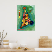 Kandinsky - Multicolored driehoek Poster (Keuken)