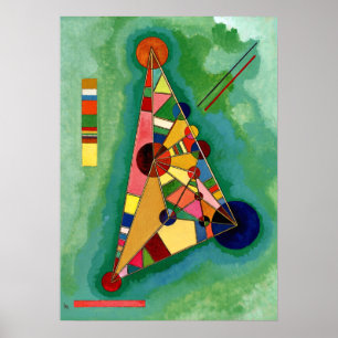 Kandinsky - Multicolored driehoek Poster