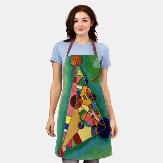 Kandinsky - Multicolored driehoek Schort (Gedragen)