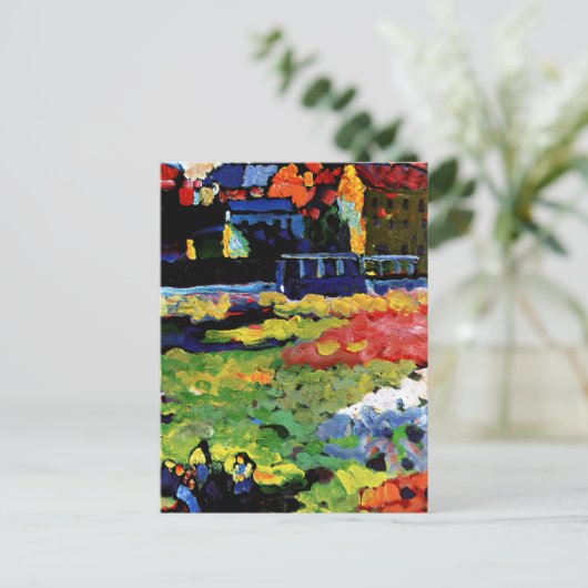 Kandinsky - München-Schwabing met de kerk Briefkaart (Staand voorkant)