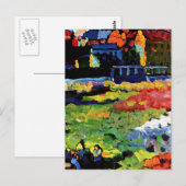 Kandinsky - München-Schwabing met de kerk Briefkaart (Voorkant / Achterkant)