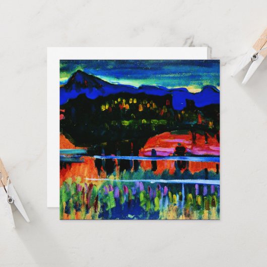 Kandinsky - Murnau am Staffelsee Kaart (Voorkant / Achterkant in situ)