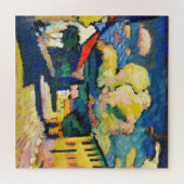 Kandinsky - Murnau-Dorfstrasse, abstract schilderi Legpuzzel (Horizontaal)