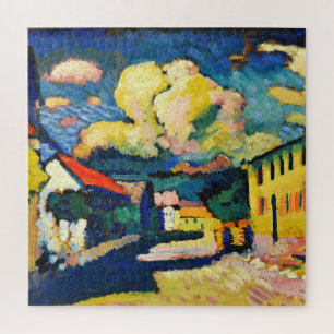 Kandinsky - Murnau-Dorfstrasse, abstracte schilder Legpuzzel