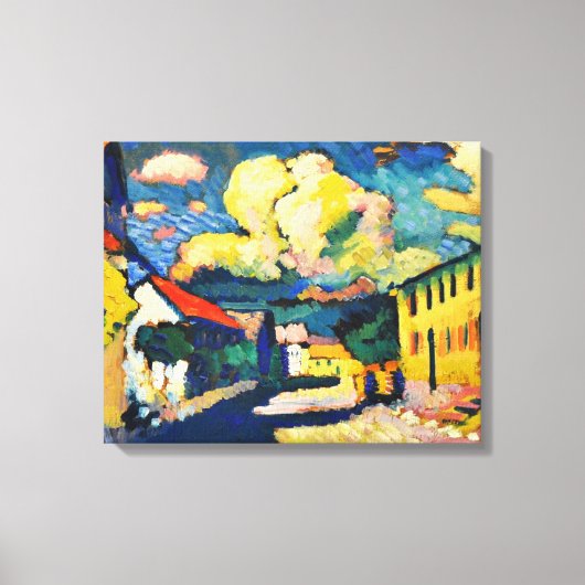 Kandinsky - Murnau, Dorfstrasse Canvas Afdruk (Voorkant)