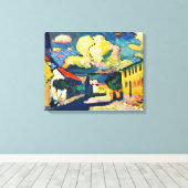 Kandinsky - Murnau, Dorfstrasse Canvas Afdruk (Insitu (Houten vloer))