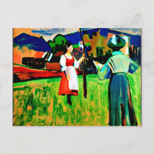 Kandinsky - Murnau, Gabrielle Munter Painting Briefkaart