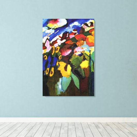 Kandinsky - Murnau Garden Canvas Afdruk (Insitu (Houten vloer))