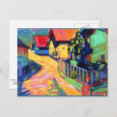 Kandinsky - Murnau Straat met Vrouwen, 1908 kunstw Briefkaart (Voorkant / Achterkant)