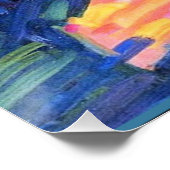 Kandinsky - Murnau Straat met Vrouwen, Perfect Poster (Hoek)