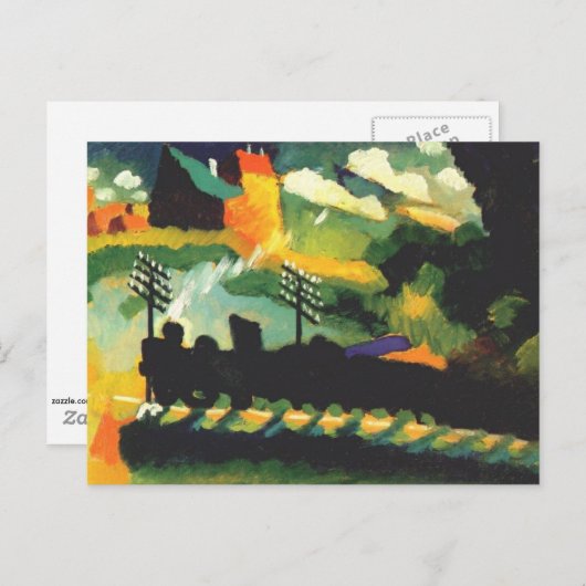 Kandinsky - Murnau, Train en Castle Briefkaart (Voorkant / Achterkant)