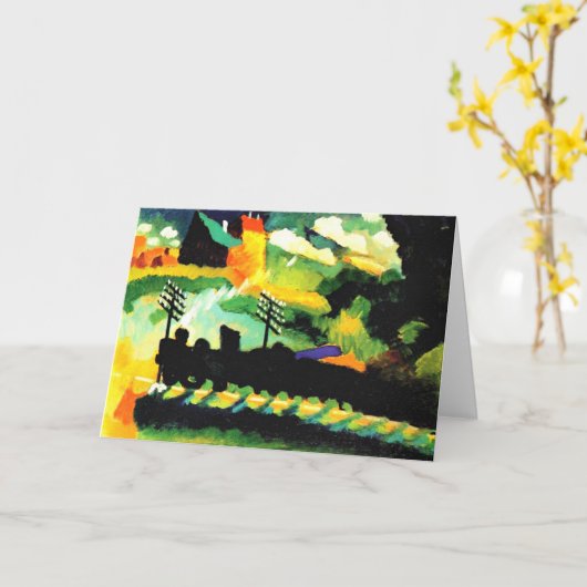 Kandinsky - Murnau Train en Castle Kaart (Gele Bloem)