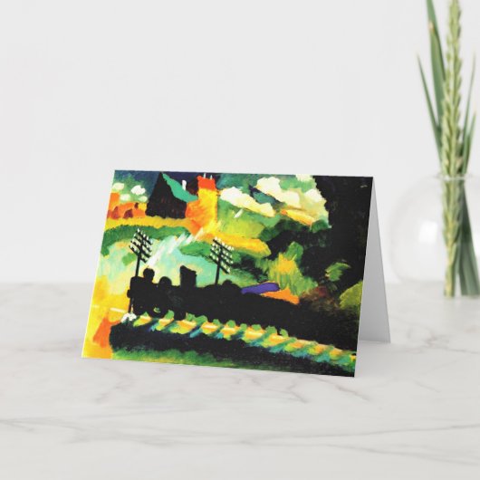 Kandinsky - Murnau Train en Castle Kaart (Voorkant)